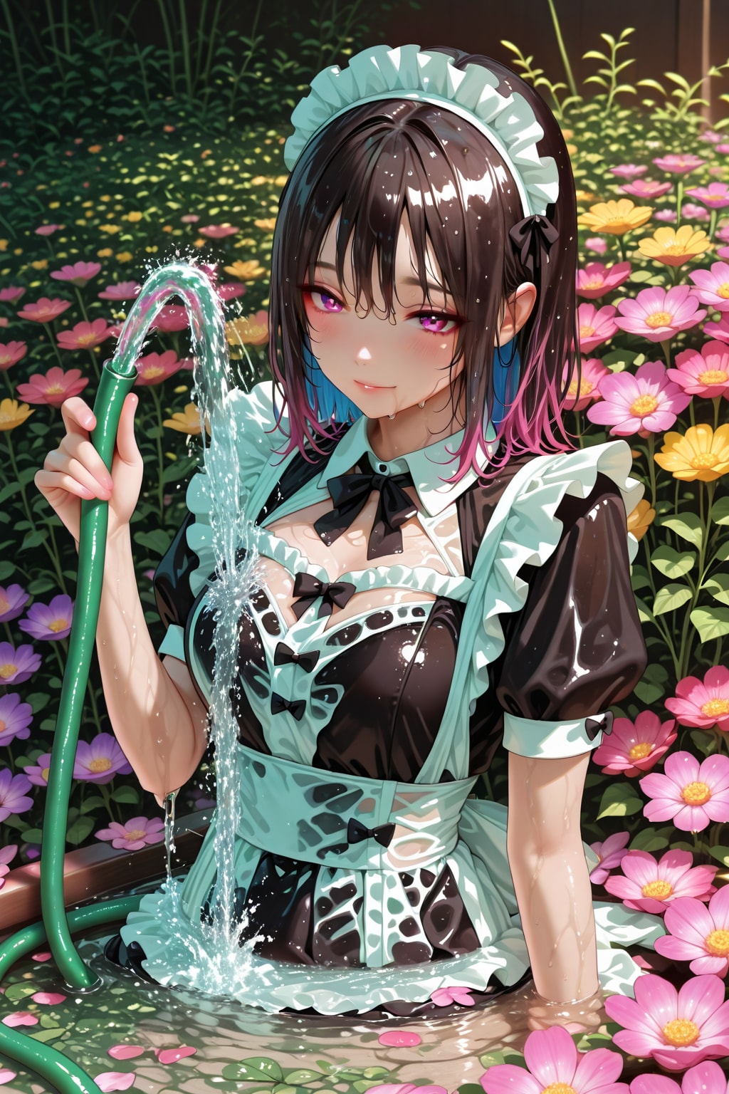 華に秘密の水やり
