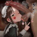 メイドちゃんと精液だらだらフェラ 10枚目