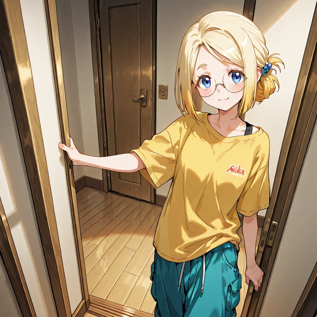 ラフな格好のミッシェルさん
