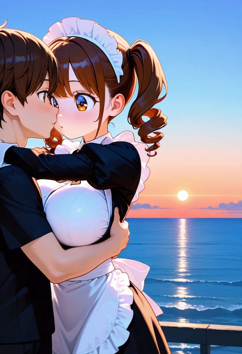 夕日とあたし。どっち？