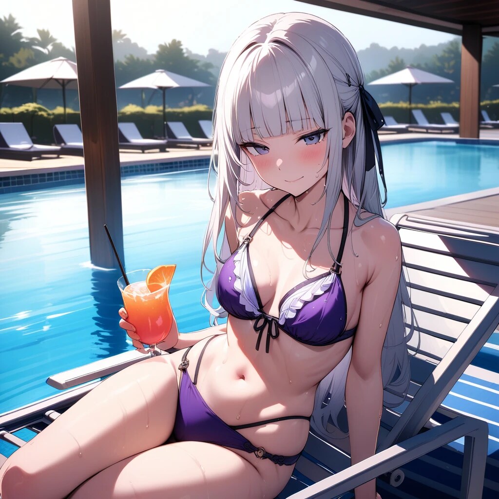 レイヤードビキニ或いは行儀悪い銀髪お嬢様