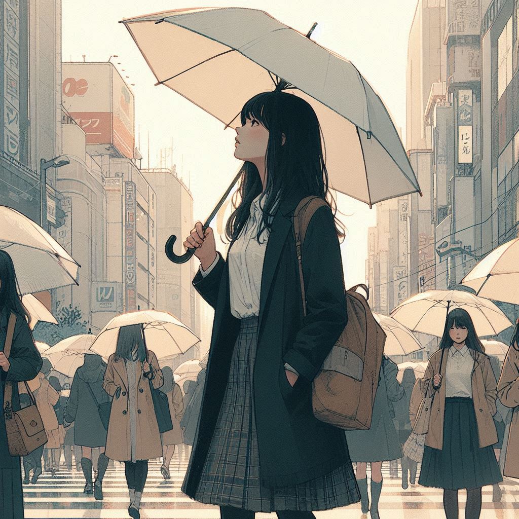 冷たい雨 | の人気AIイラスト・グラビア