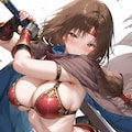 QILINで書いた女戦士 4枚目