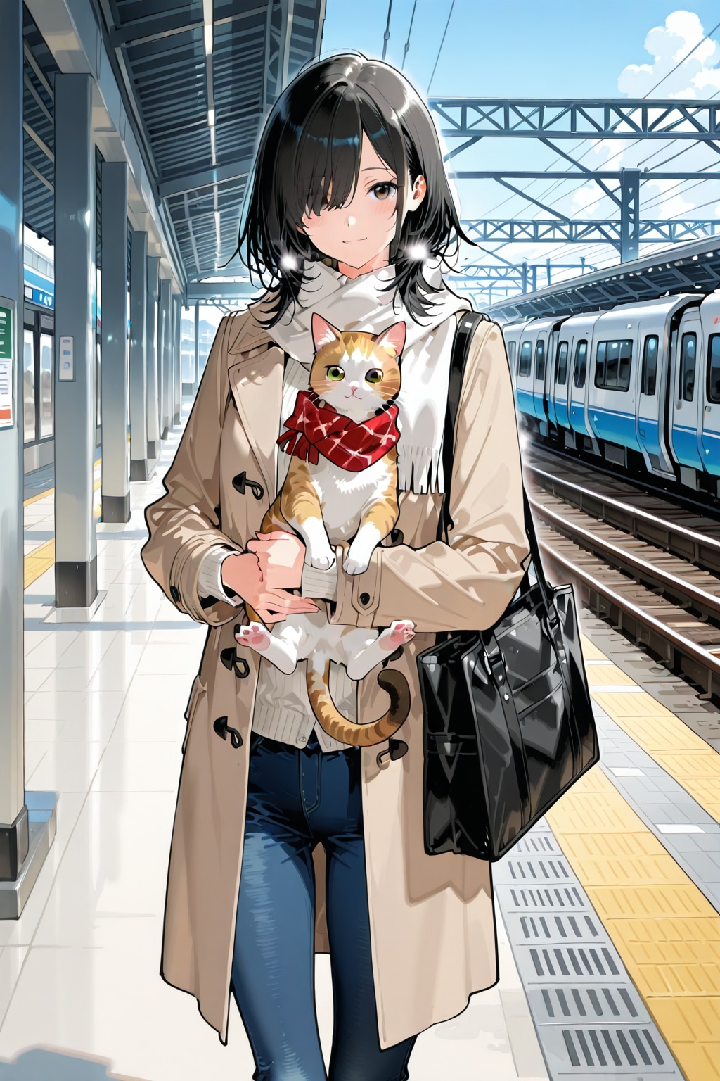 めかくれ女子＃５３ | の人気AIイラスト・グラビア