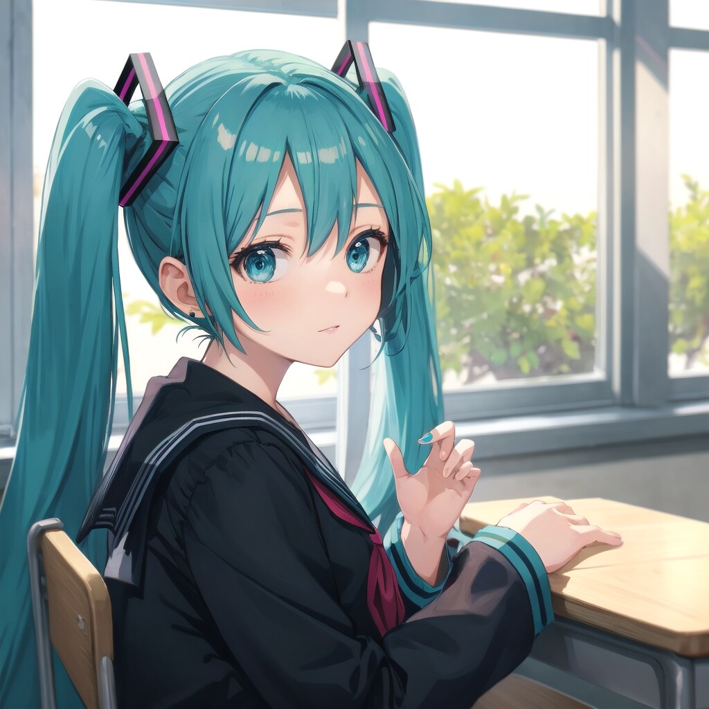 ミクさんの隣の席