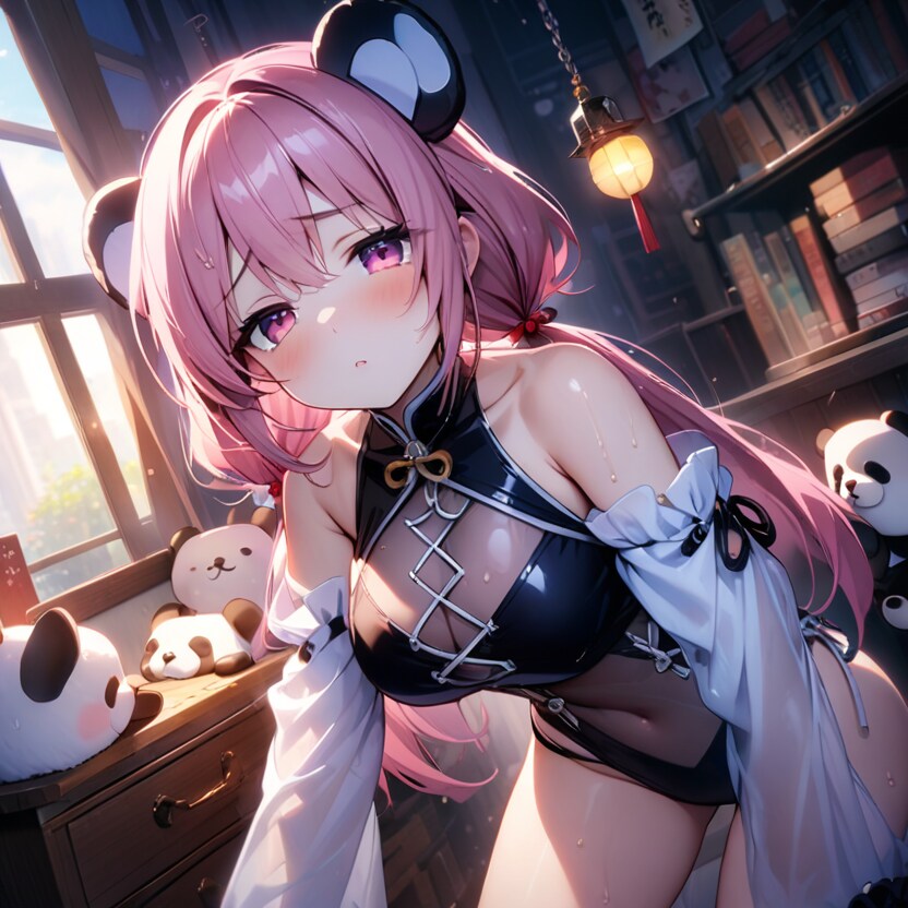 なんですかこのえっちな衣装…のピンク髪ちゃん