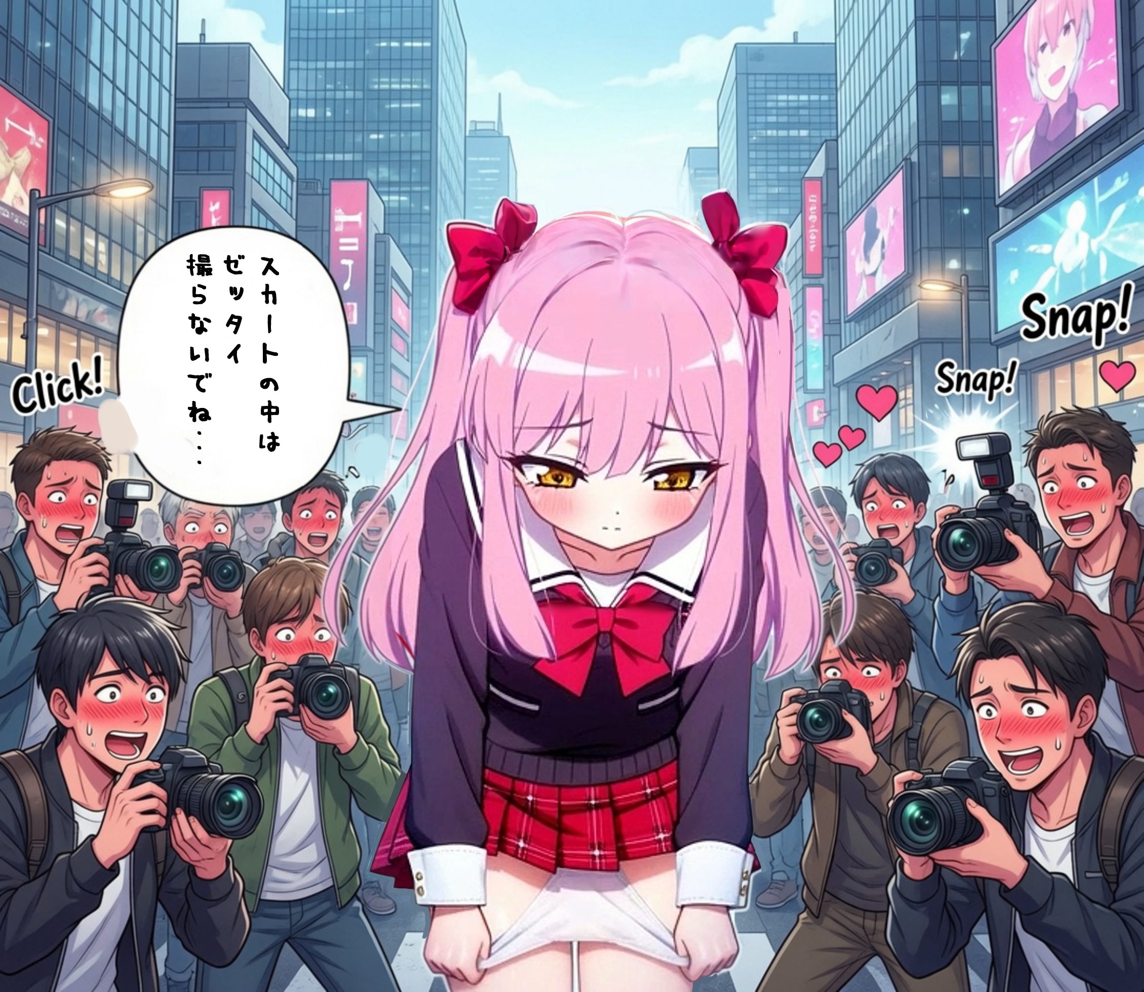 あそこを撮影されちゃう５秒前・・・