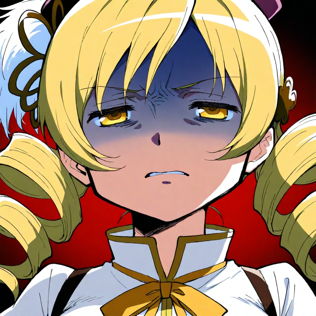 キュゥべえの正体に気づいた巴マミさんの顔