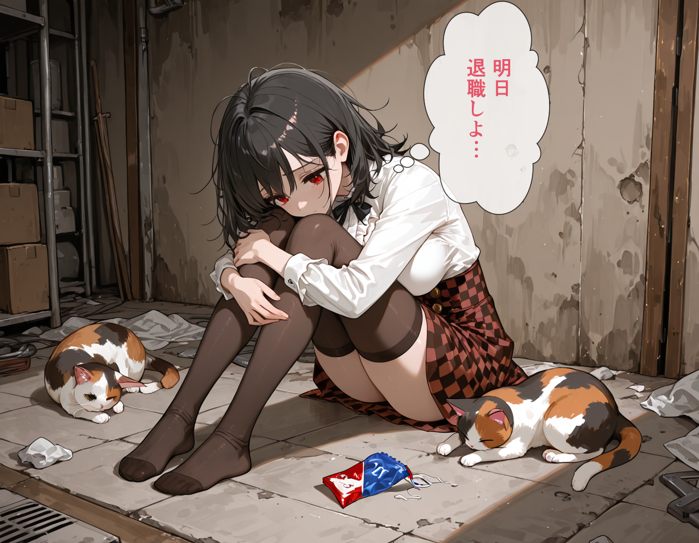 猫とアパート | の人気AIイラスト・グラビア