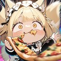 🦊飲食街で気を高めちゃう系おキツネメイドちゃん🦊🍕🍜🍔 9枚目