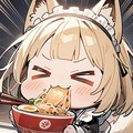 🦊飲食街で気を高めちゃう系おキツネメイドちゃん🦊🍕🍜🍔 5枚目