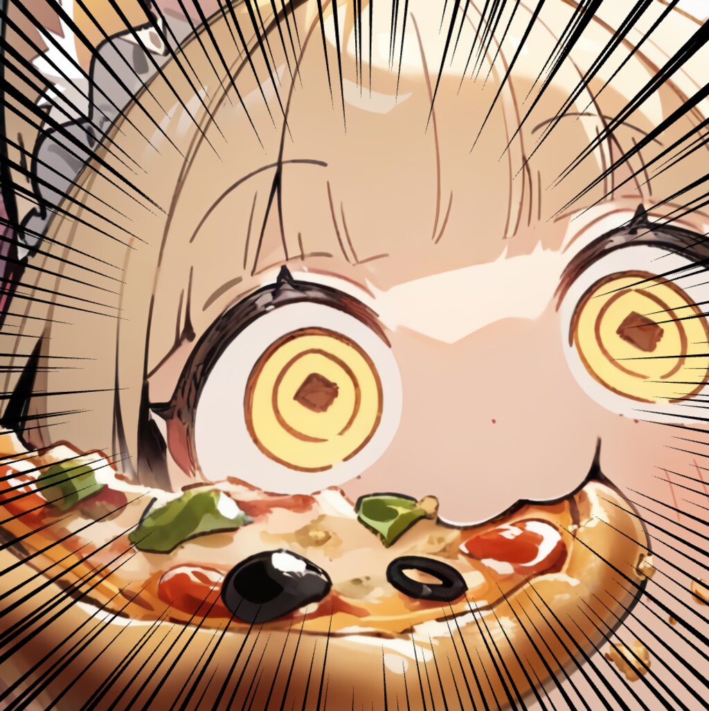 🦊飲食街で気を高めちゃう系おキツネメイドちゃん🦊🍕🍜🍔