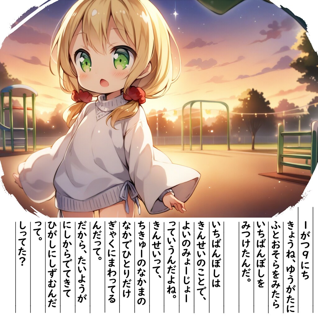 【絵日記】いちばんぼしです