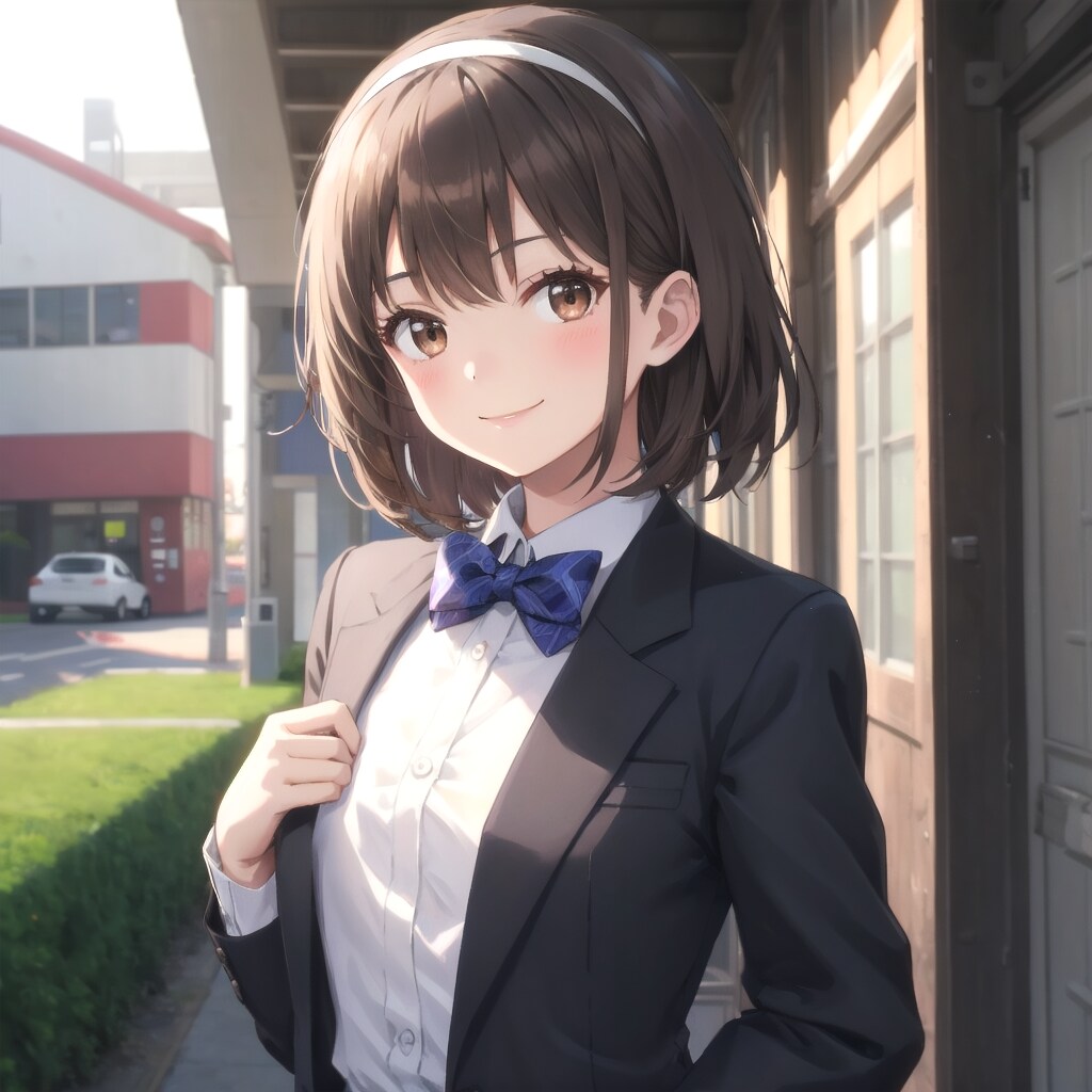 慣れないタキシードに戸惑いながらも笑顔を見せる