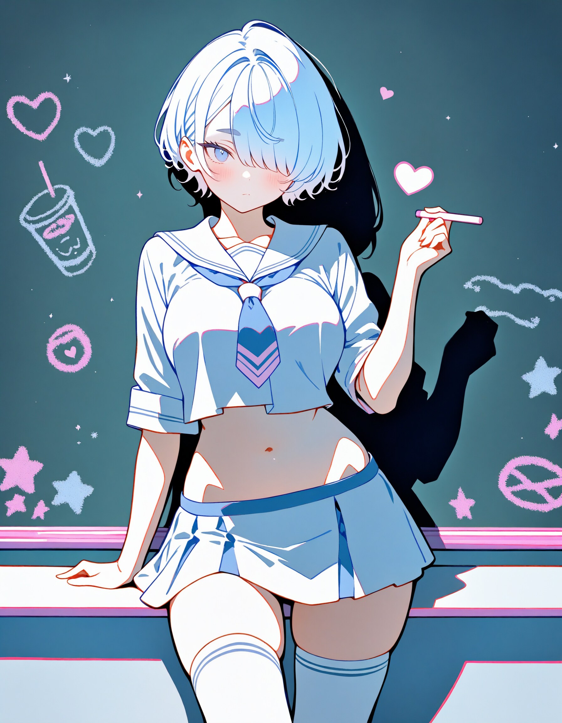 黒板の落書き姉さんXL