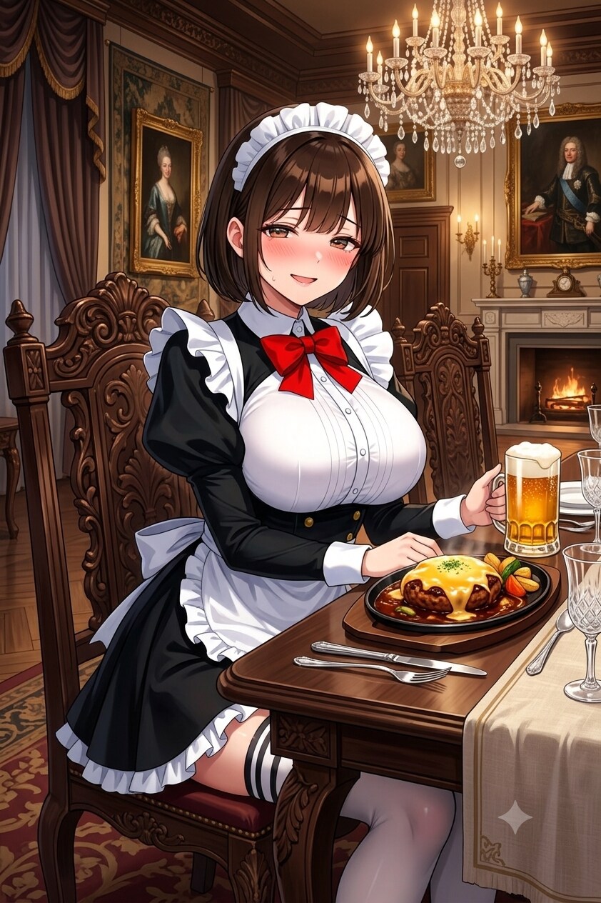 アキちゃんのメイドでハンバーグ