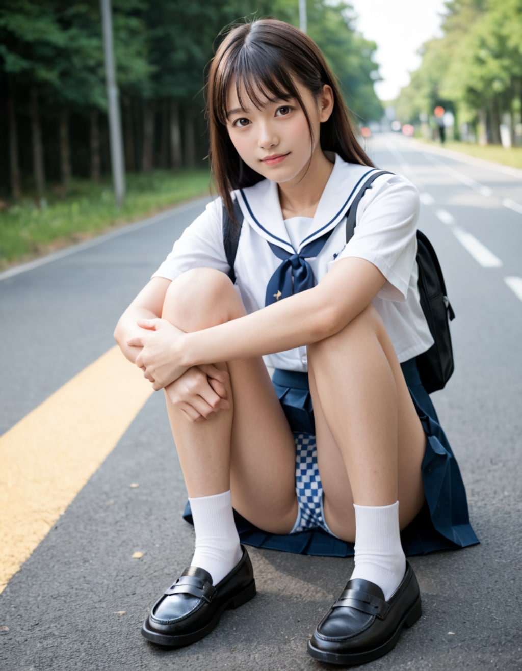 パンチラJK