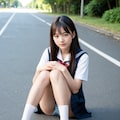 パンチラJK 5枚目