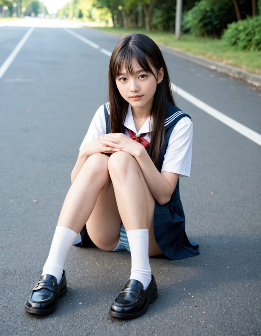 パンチラJK