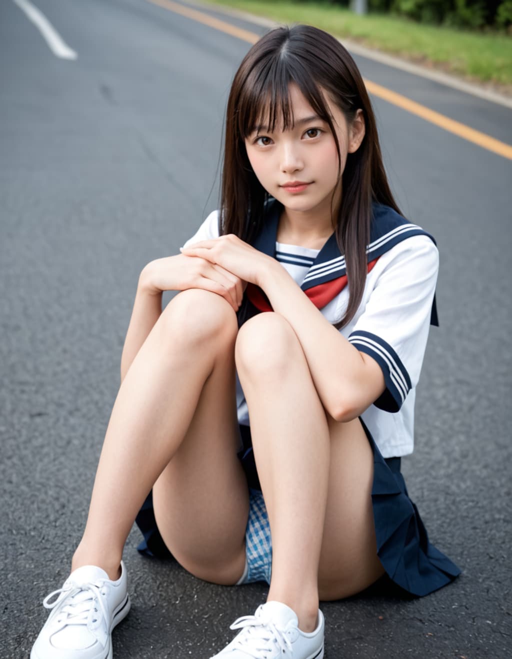 パンチラJK
