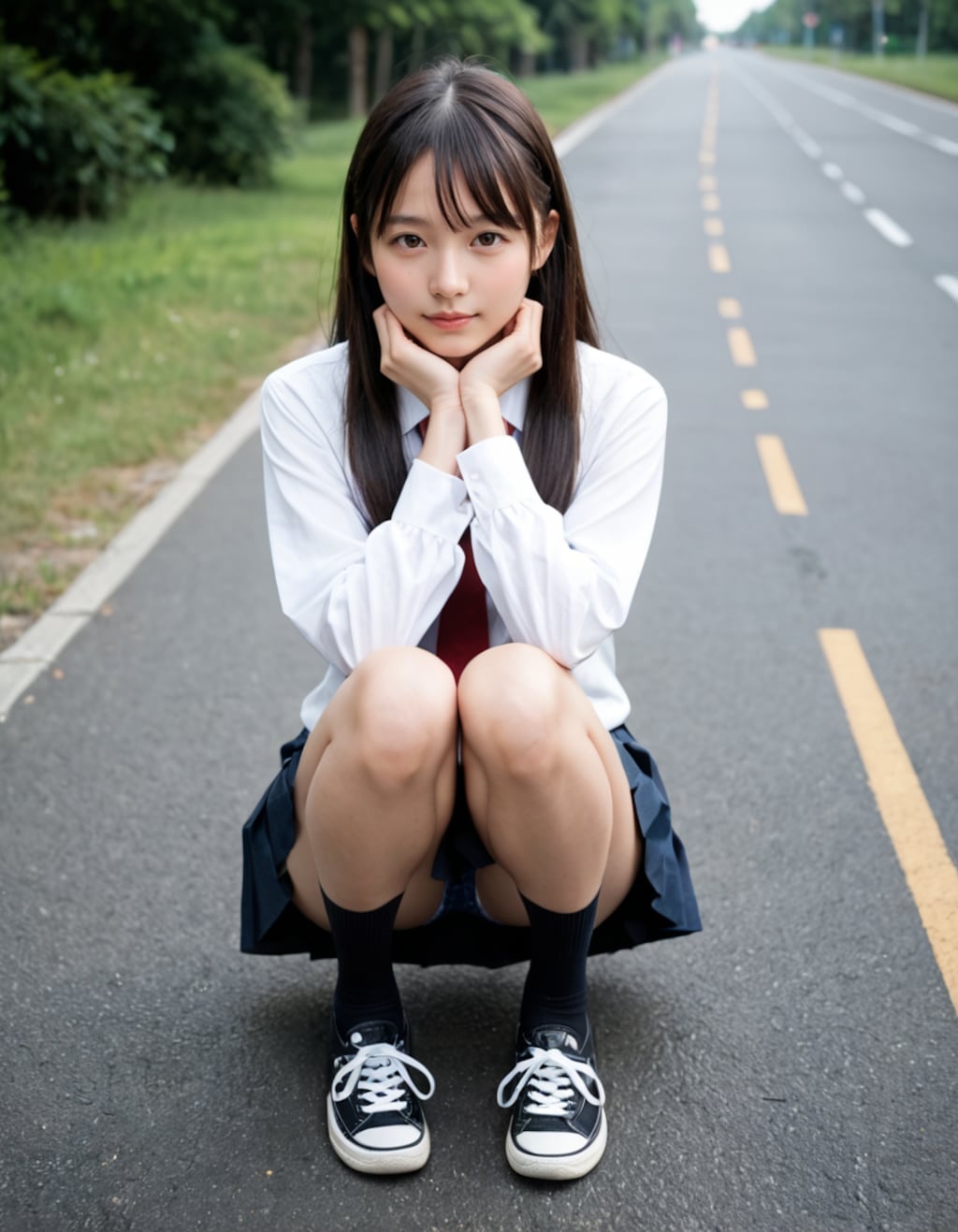 パンチラJK