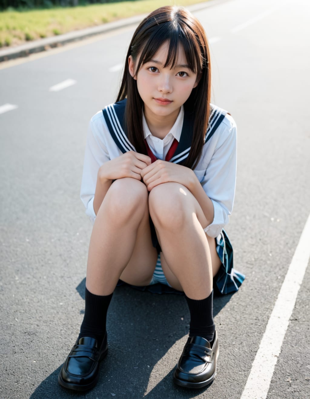 パンチラJK