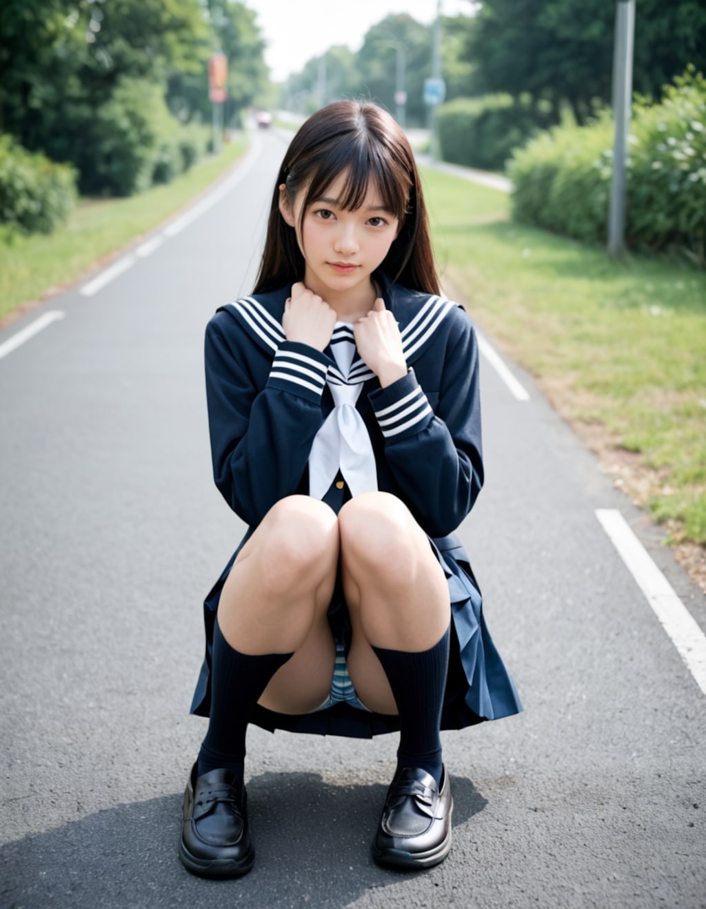 パンチラJK