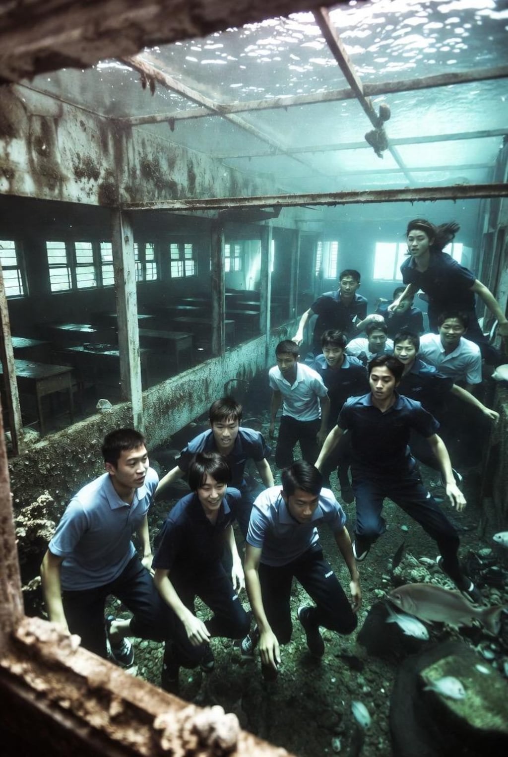 微ホラー　海底の学校