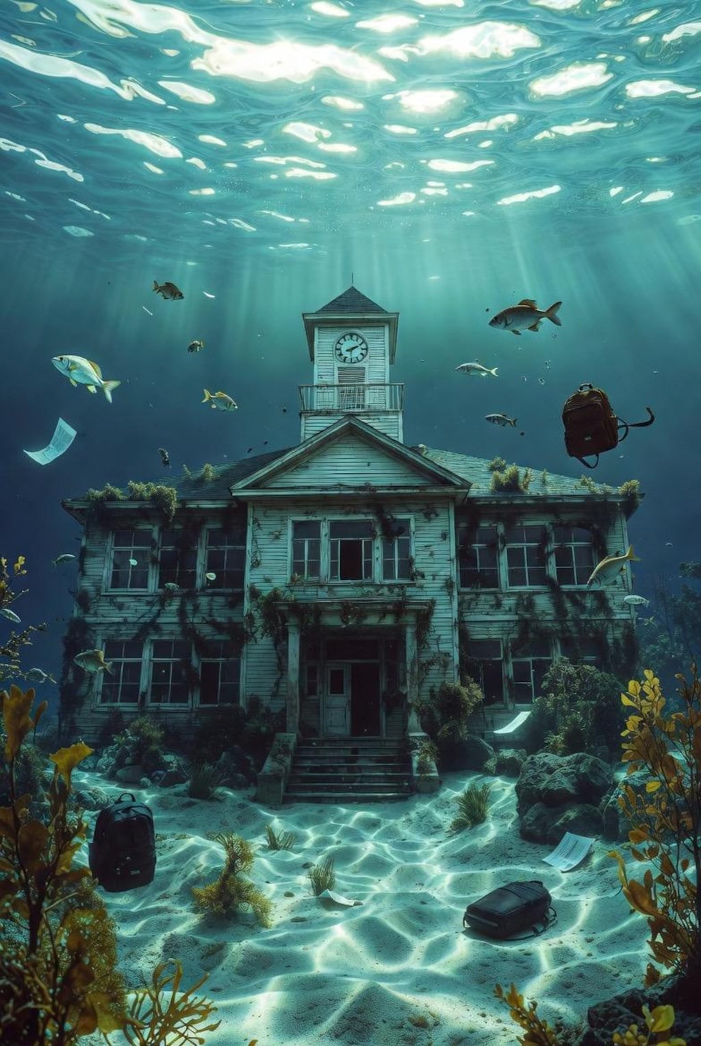 微ホラー　海底の学校