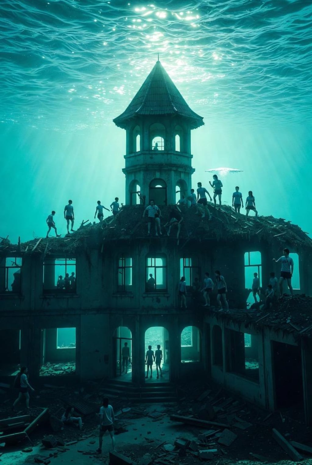 微ホラー　海底の学校