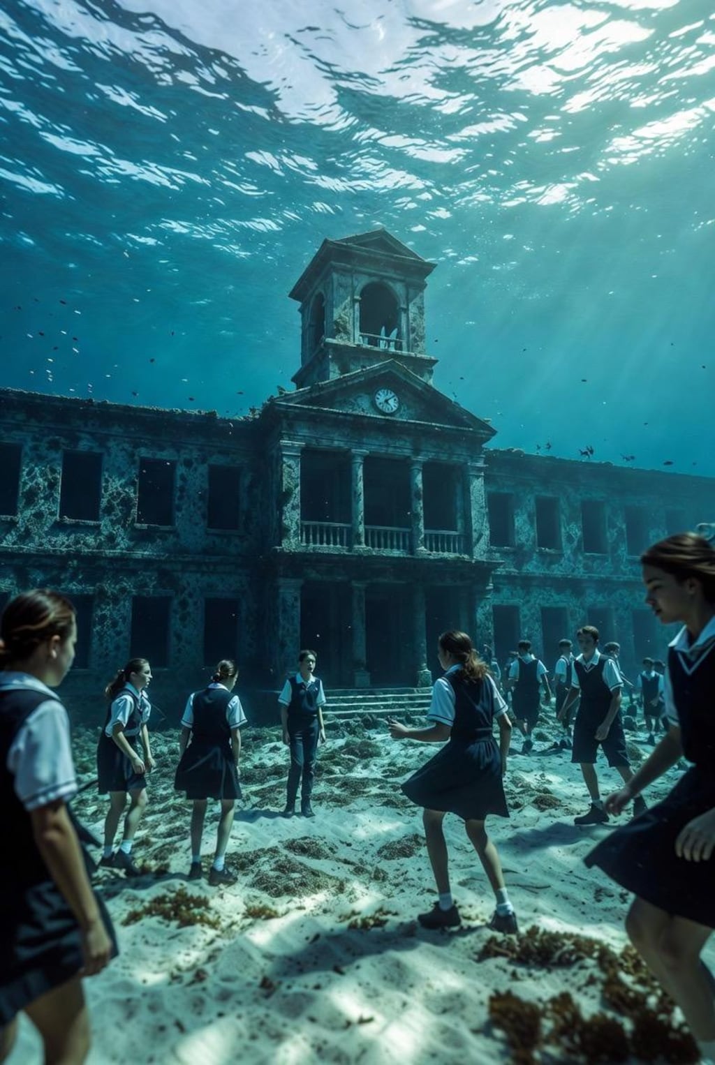 微ホラー　海底の学校