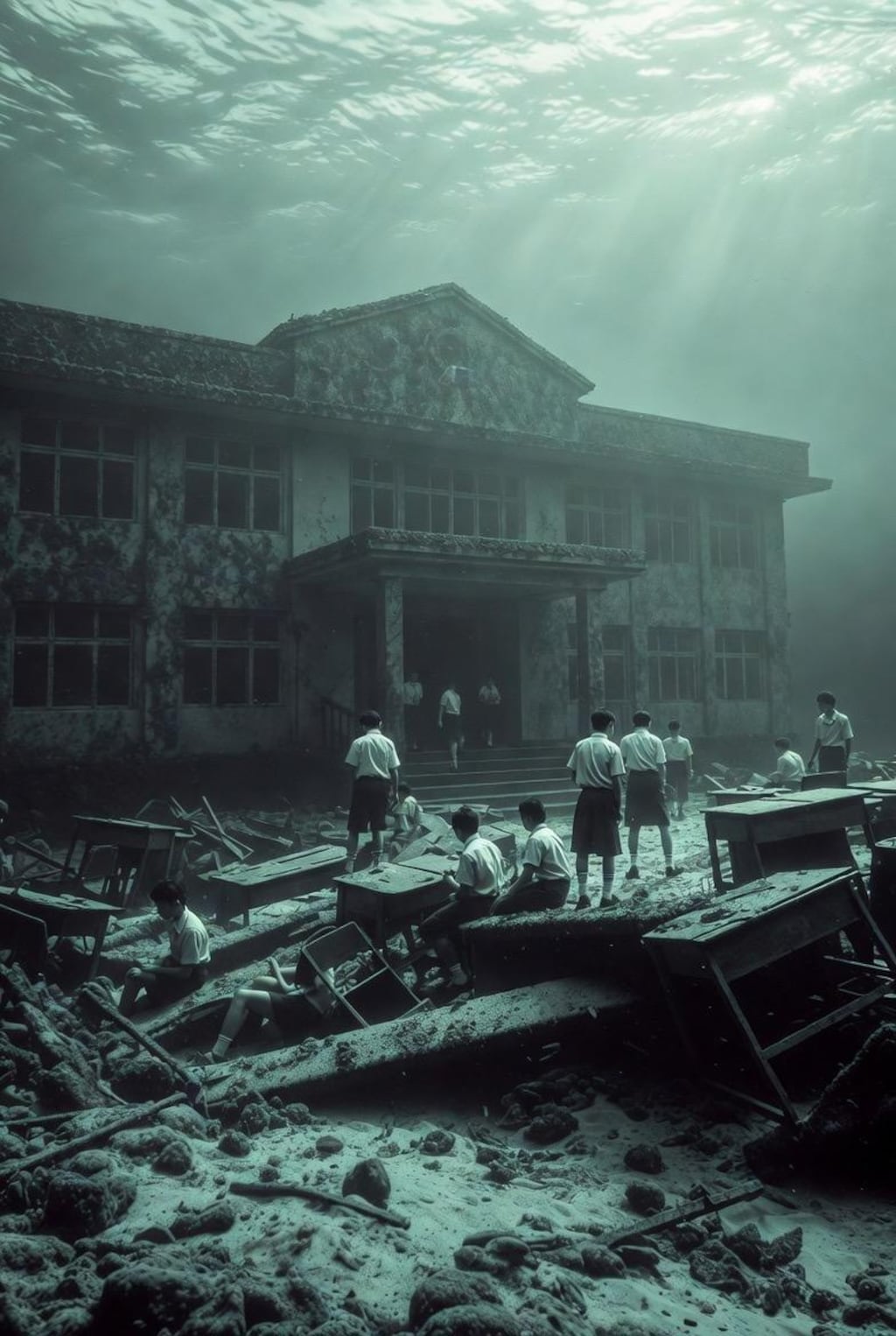 微ホラー　海底の学校