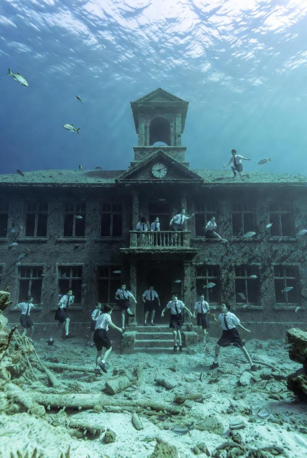 微ホラー　海底の学校