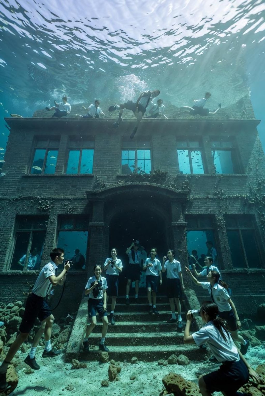 微ホラー　海底の学校