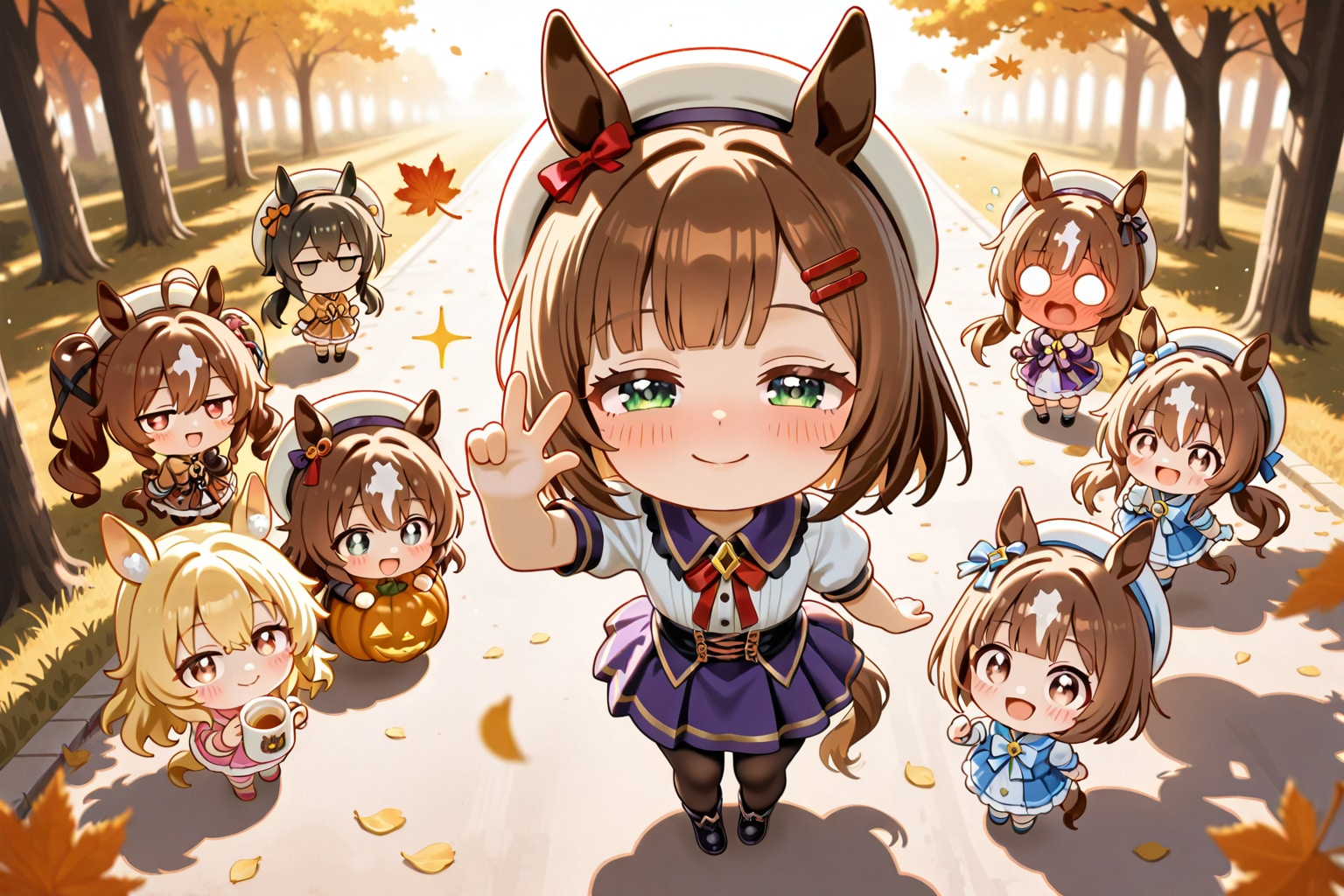 おどろいた、ハロウィン仮装のちびちゃん。 | の人気AIイラスト・グラビア