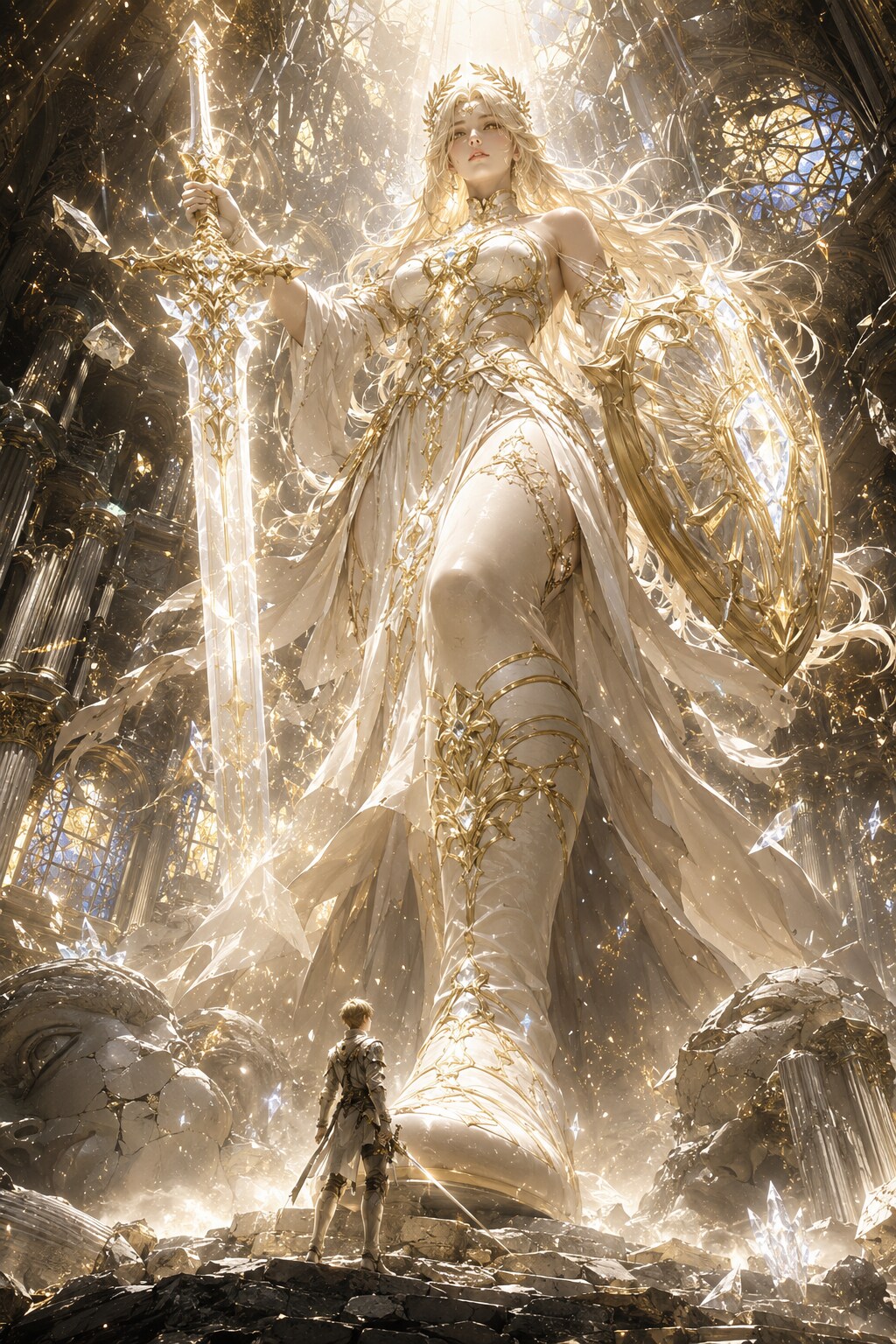 【光の女神、崩れ行く聖堂に顕現す―光の女神ルミナリア】