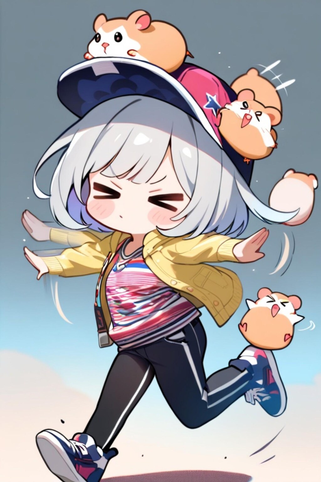 ハムスターと銀髪ちゃん