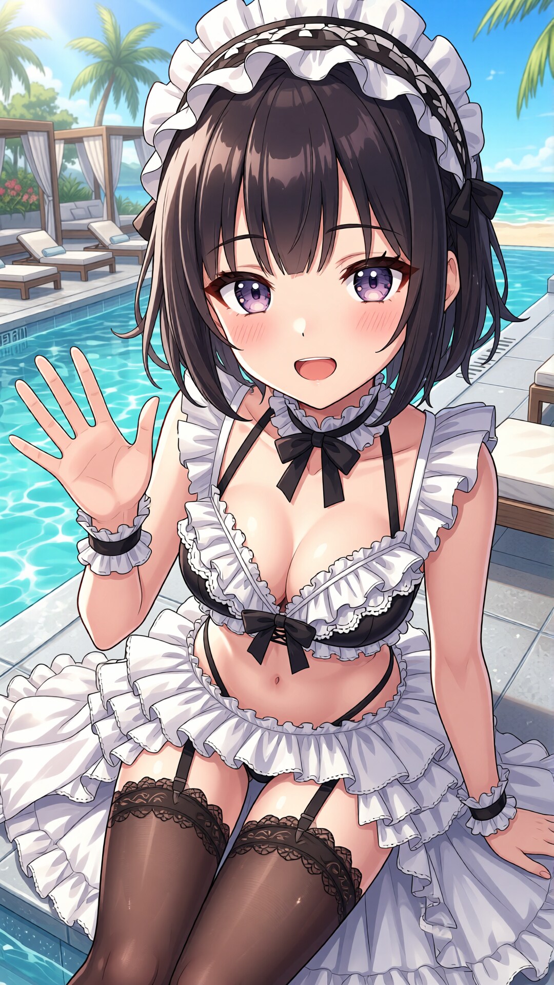 アイコンのメイドさんと水着１