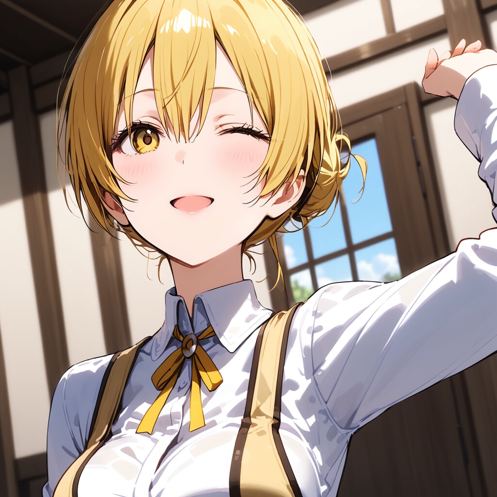 髪を下ろした巴マミさん