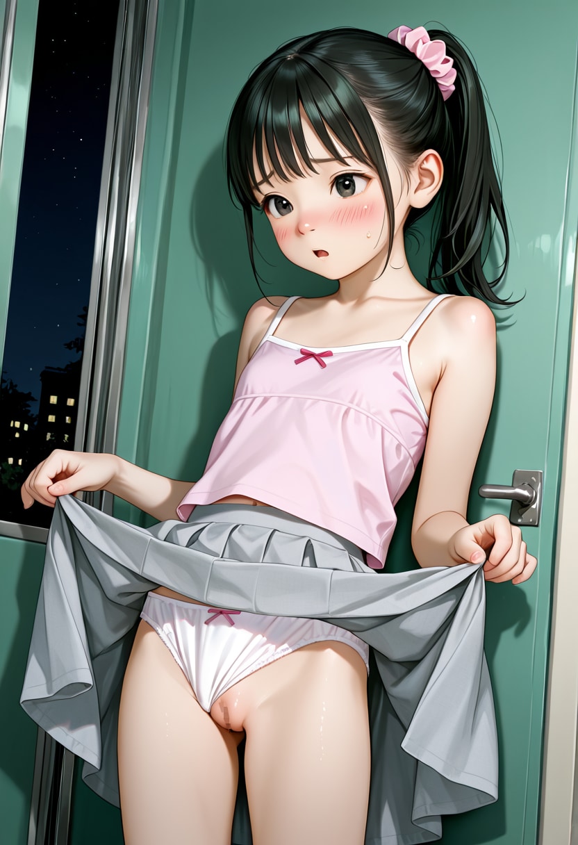 見せる下半身