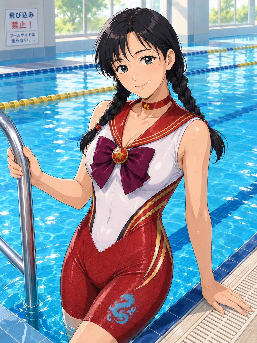 未来ちゃんinプール