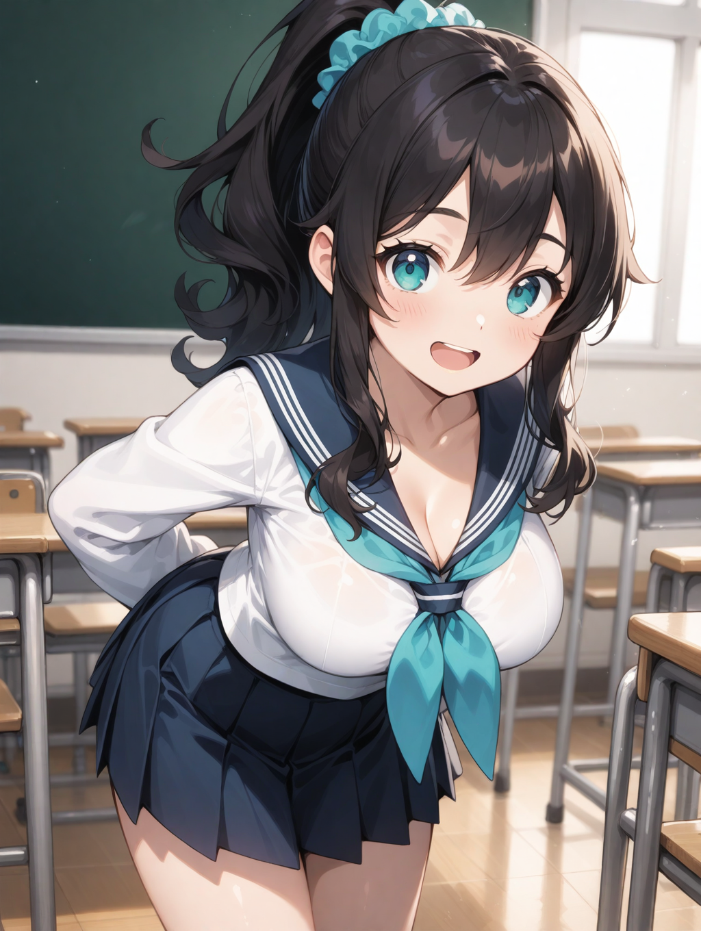 なにかが足りないセーラー服