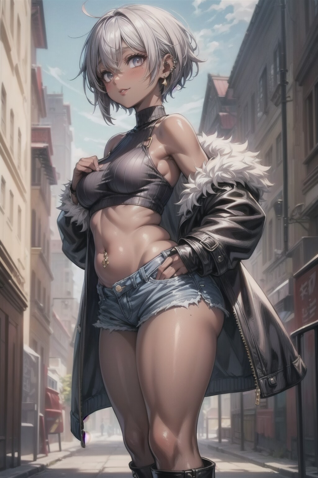 露出度が高いガール