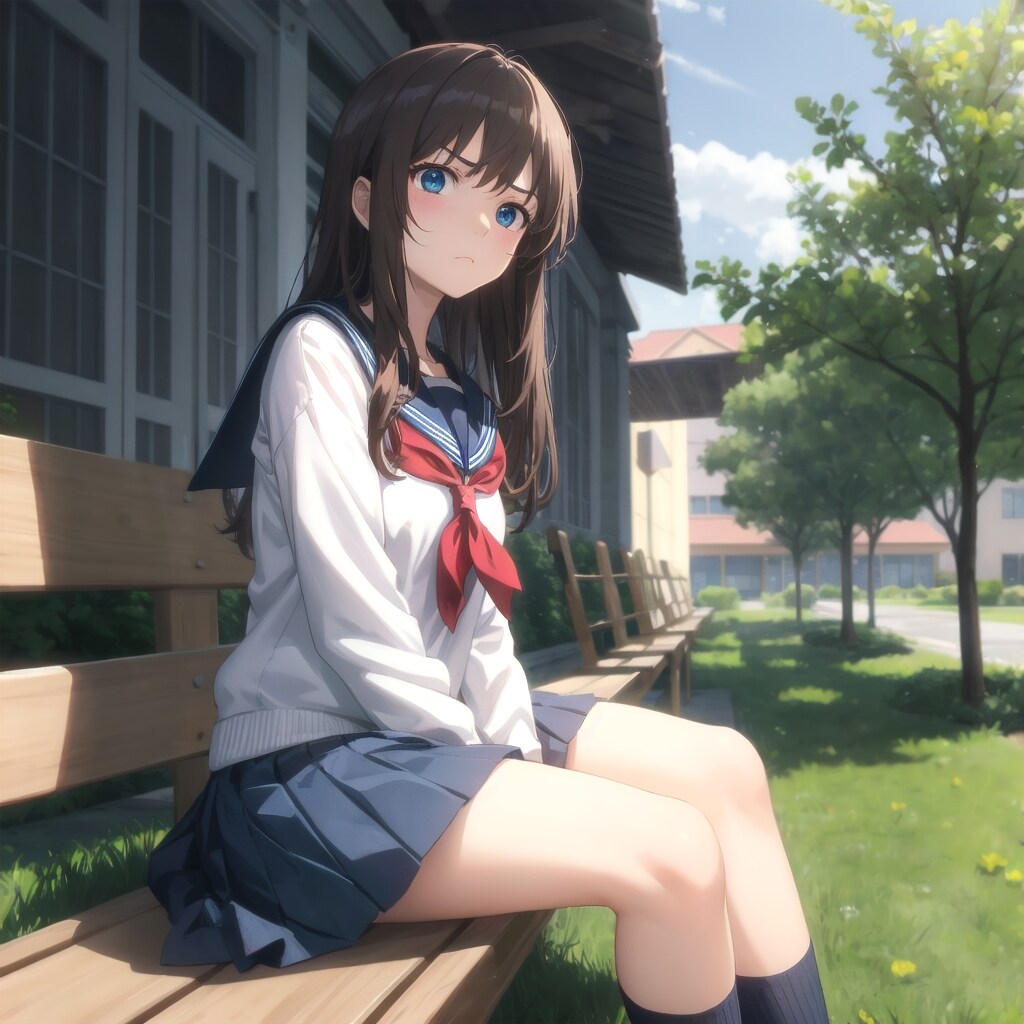 ムッとした表情