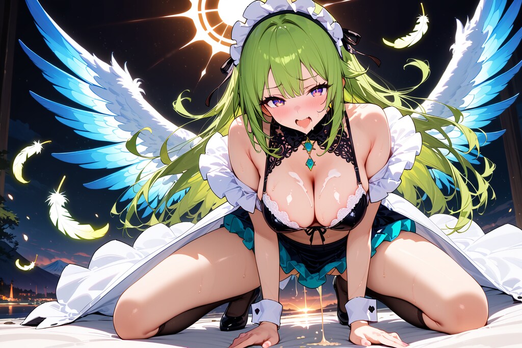 「天使の羽根　R15ver.　タイトル無し」×12枚分　呪文はWord制限により使用不可