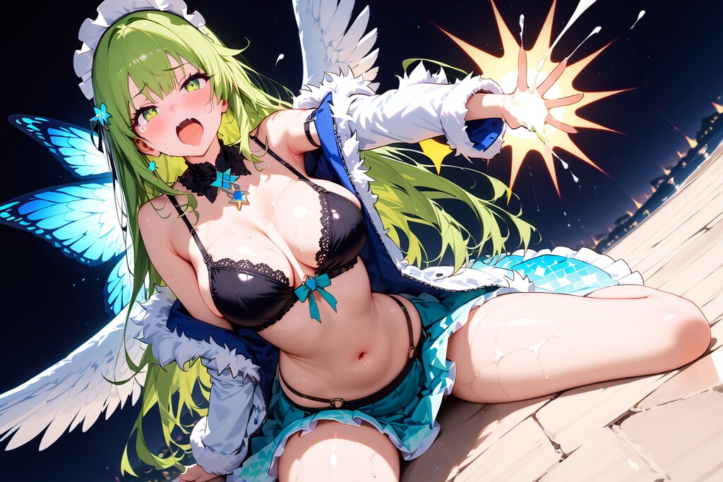 「天使の羽根　R15ver.　タイトル無し」×12枚分　呪文はWord制限により使用不可