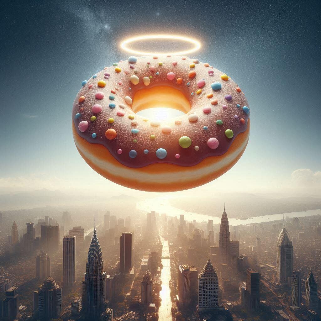 空飛ぶドーナツ襲来！