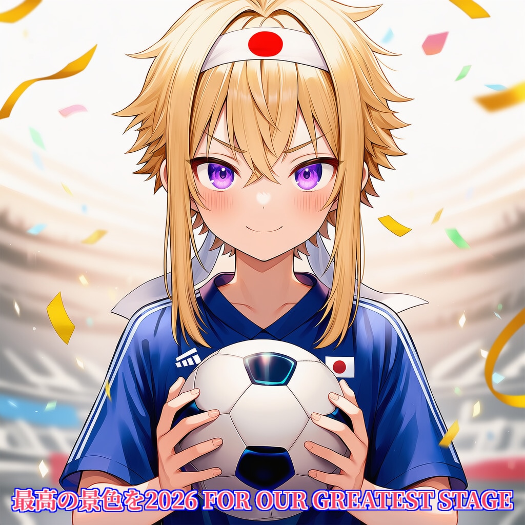 ✨ うちの子たちの声援 ✨『⚽ワールドカップ🏆日本代表にエールを送ります🎊』