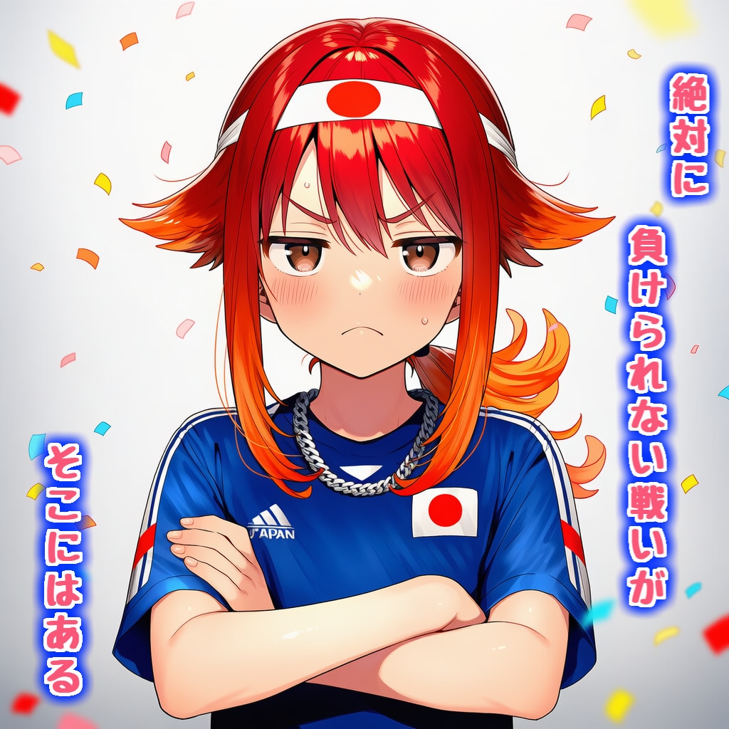 ✨ うちの子たちの声援 ✨『⚽ワールドカップ🏆日本代表にエールを送ります🎊』