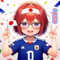 ✨ うちの子たちの声援 ✨『⚽ワールドカップ🏆日本代表にエールを送ります🎊』 2枚目